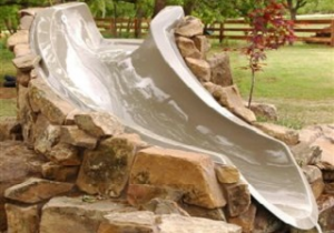 Left Turn Water Slide