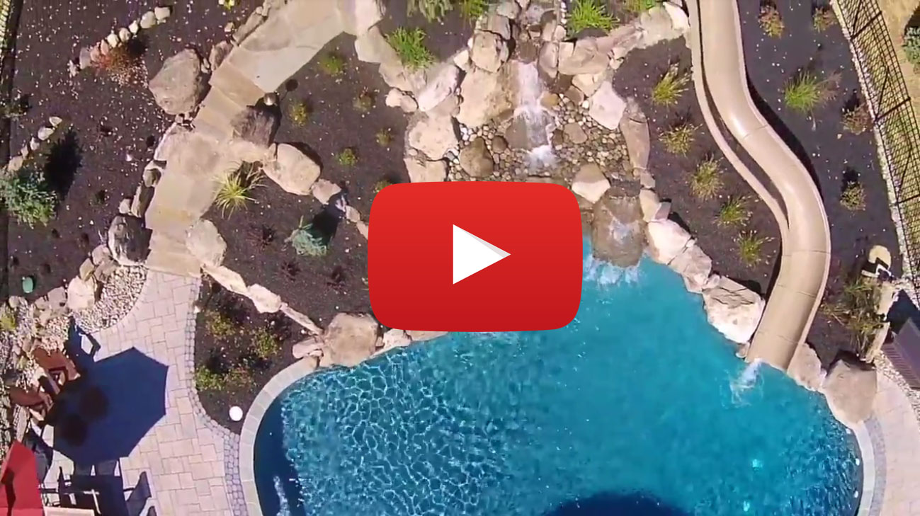 Custom Fiberglass Water Slides In Ground Pool Dolphin Waterslides In Action