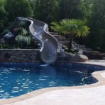 custom residential waterslide